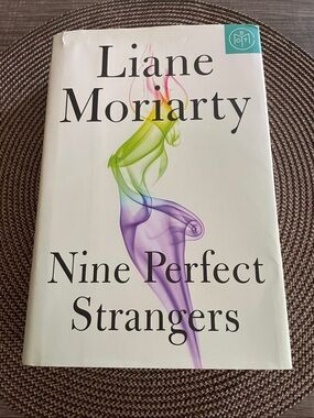 Liane Moriarty "Nine Perfect Strangers" Hardcover - White with Rainbow Smoke